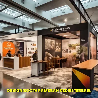design booth pameran kediri terbaik